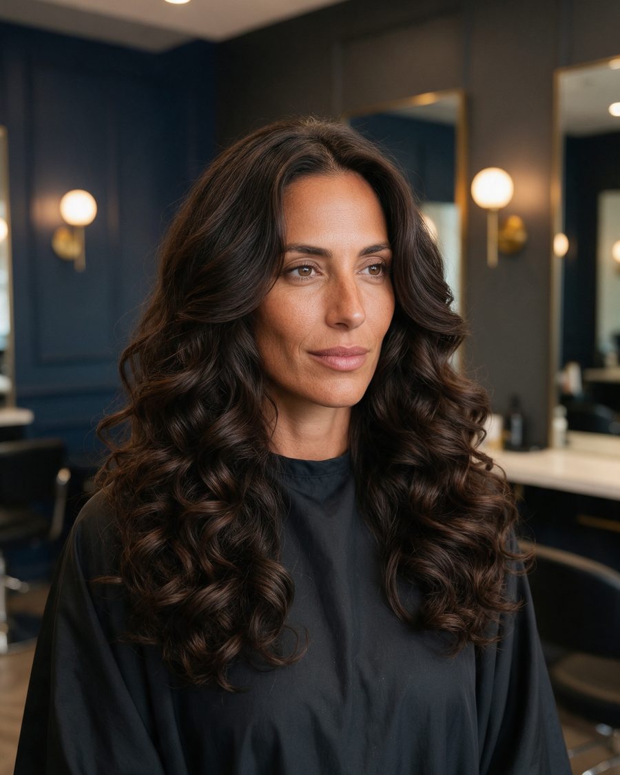Boucles larges volumineuses sur cheveux fins